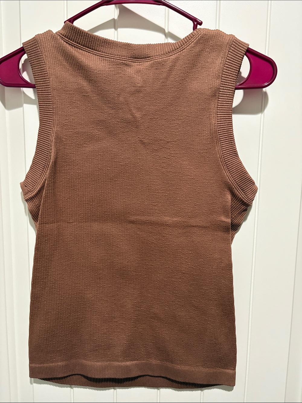 BKE Ribbed Tank Top - Brown - Picture 3 of 3